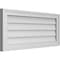 Ekena Millwork Vertical Surface Mount PVC Gable Vnt: Non-Functional, w/2"W x 1-1/2"H, Brickmould Frame, 32"W x 14"H GVPVE32X1402SN - alternate 3